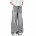 thumbnail image 5 of Xdegoge Baggy Jeans for Men Wide Leg Denim Pants Loose Fit Casual Y2K Streetwear Skate Trousers Classic Straight Vintage Everyday Comfy Bottoms, 5 of 9