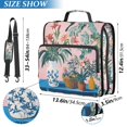 thumbnail image 2 of FORMRS Zipper Binder with Shoulder Strap 2-inch Ring 500 Sheet Capacity File Bag, Vibrant Flowers, 2 of 5