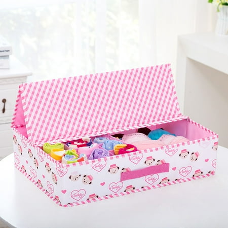 

Livesture New washable underwear storage box peach skin cover bra socks clothing storage boxNew washable underwear storage box peach skin cover bra socks clothing storage box E
