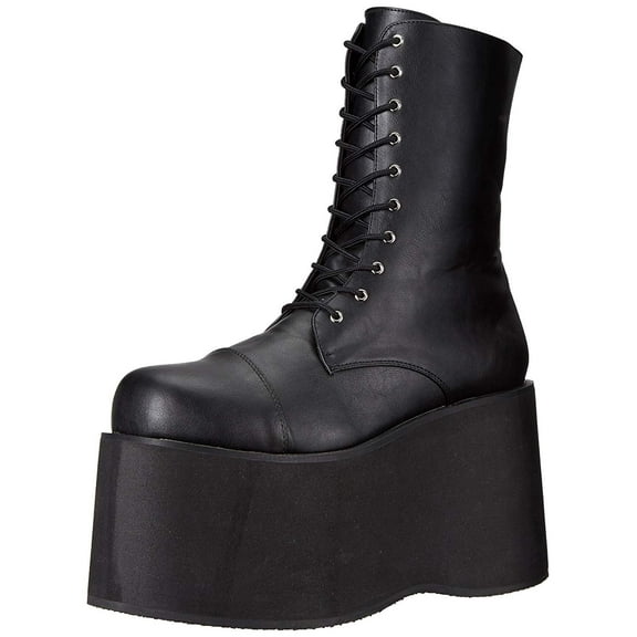 Funtasma MONSTER-10 - Monster, Frankenstein Blk Pu Lace Up Front Pf Ankle Boot, 5"-Blk Pu-L