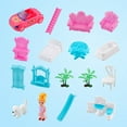 thumbnail image 5 of Anpro Blue Dollhouse Pretend Play Set for Kid, Big Villa Princess Castle, 5 Rooms Dollhouse with Doll Toy Figure for Age 3+ Boys and Girls Play House Gift Toys and Christmas, 5 of 8
