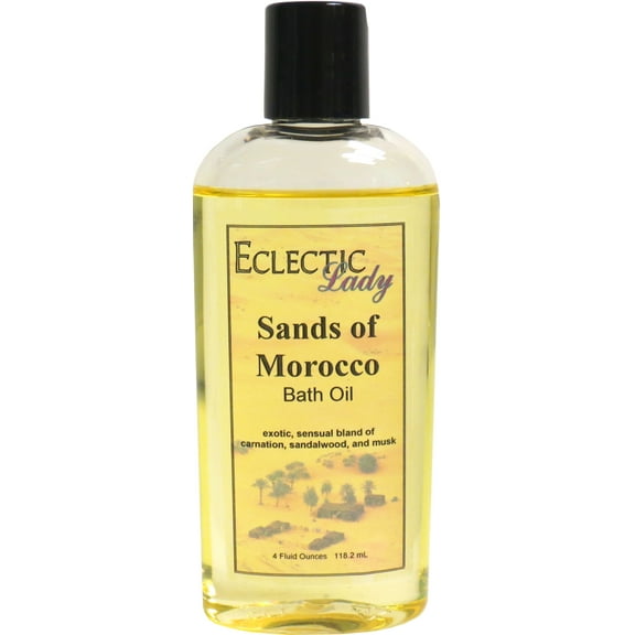 Sands Of Morocco Bath Oil - Scented Body Oil - Relaxing & Moisturizing Bathing Oil - Fragrance Body Oil For Dry & Rough Sensitive Skin - 4 oz