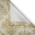 thumbnail image 5 of Ambesonne Vintage Grommet Curtain, Baroque Curved Flowers, 50" x 120", Cream Pale Brown, 5 of 6
