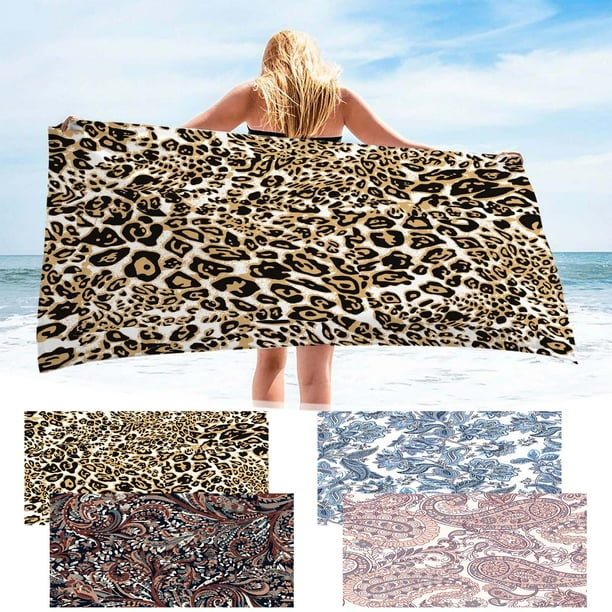 Toalla de playa de microfibra 30x60 pulgadas - Toalla compacta de viaje compacta y resistente a la arena, para piscina, gimnasio y exteriores
