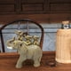 thumbnail image 5 of 3 Elefantes Bebés Montando una Estatua de Elefante Escultura de Escritorio Adorno de Resina Animal Amarillo profundo, 5 of 8