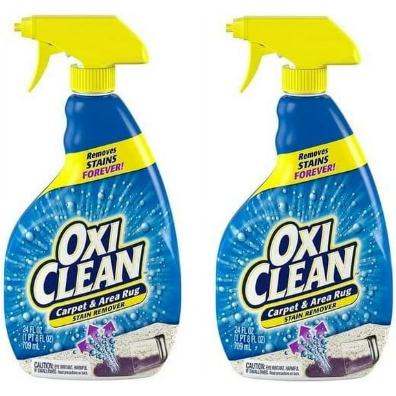 OxiClean Carpet and Area Rug Stain Remover Spray, 24 Ounce 2 Pack