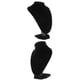 thumbnail image 1 of 2x Busto de Exhibición de Collar de Negro / Soporte de Exhibición de Joyería de Maniquí, 1 of 3