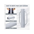 thumbnail image 3 of EastVita Post Hole Driver 8 LB 12 LB 18 LB 30 LB 37 LB Fence Post Driver T Post Driver Metal Manual Fence Post Hammer With Handle For Installing Fence Posts, 3 of 6