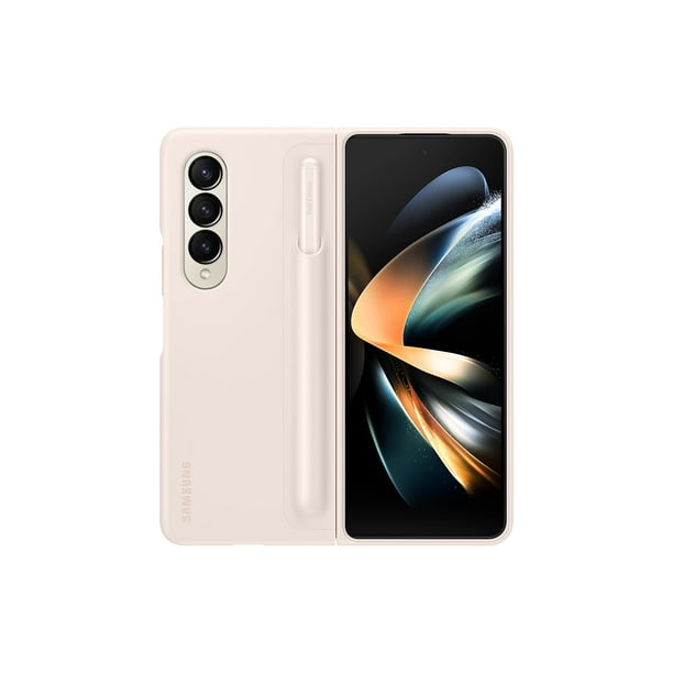 Funda para teléfono SAMSUNG Galaxy Z Fold4 con soporte para bolígrafos S, color arena