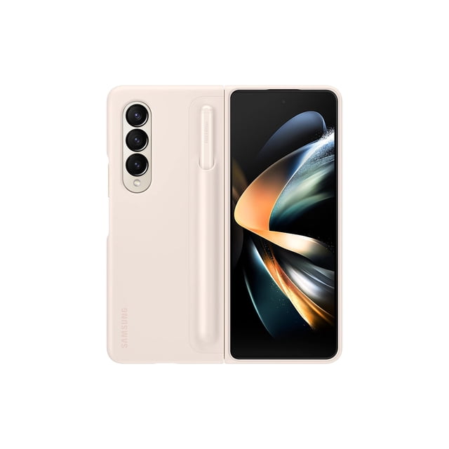 Funda para teléfono SAMSUNG Galaxy Z Fold4 con soporte para bolígrafos S, color arena