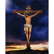 Catholic print picture - The Crucifixion T - 8" x 10" ready to be framed