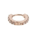 thumbnail image 2 of Petites Boucles d'Oreilles Huggie pour Femmes, Boucles d'Oreilles Créoles en Zircon, Rose, 6mm, 2 of 8