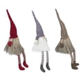thumbnail image 3 of Northlight Sitting Christmas Gnomes with Dangling Legs - 20" - Set of 3, 3 of 4