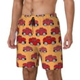 thumbnail image 2 of Balery Red Cars Mens Swim Trunks Swim Shorts for Men Quick Dry Inseam Beach Shorts with Compression Liner Pocket-Medium, 2 of 9