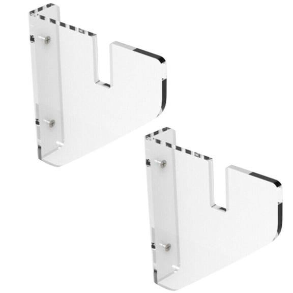 RUNROTOO 2Pcs Skateboard Displayshelf Clear Acrylic Skate Board Stand Display Simple Design