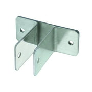 Harris Hardware 11759 Two Ear Stamped Stainless Steel Wall Bracket 1-Inch Panel Thickness 2-1/2-Inch Bracket Height 3-11/16-In