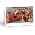 thumbnail image 1 of Firetruck & Crew Christmas Card - Firefighter Christmas Cards -18 Cards & Envelopes, 1 of 2