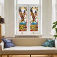 thumbnail image 3 of 89Bloom 17.7 x39.4 Inches Decorative Eagle With Flower Stained Glass Window Film, Window Film for Glass Door Heat Control Anti UV, 3 of 4
