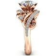 thumbnail image 3 of Art Nouveau Inspired Moissanite & Diamonds Engagement Ring, 3 of 4