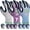 3 Purple + 3 Blue + 1 Grey, variant on 7 Pairs Womenās Gardening Gloves, EN388 2131X, Breathable Micro-Foam Coating, Durable Protective Work Gloves, 3 Purple + 3 Blue + 1 Grey, Medium