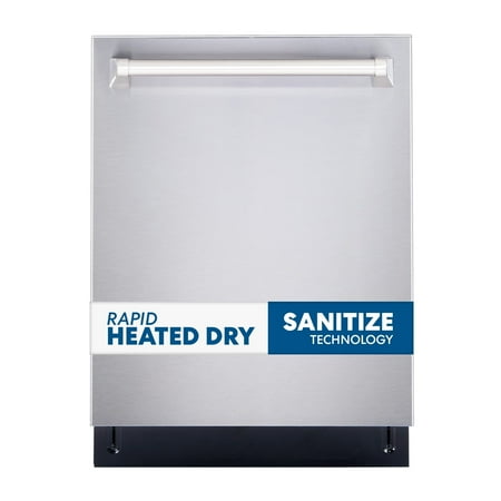 Cosmo COS-DIS6502 24 in. Top Control Built-In Tall Tub Dishwasher in Fingerprint Resistant Stainless Steel