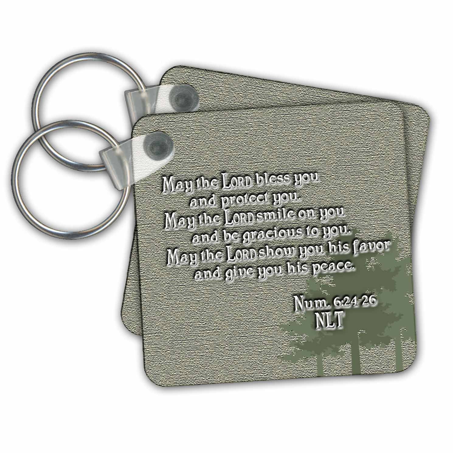 3drose aaron s blessing numbers 624 26 bible verse key chains 2 25