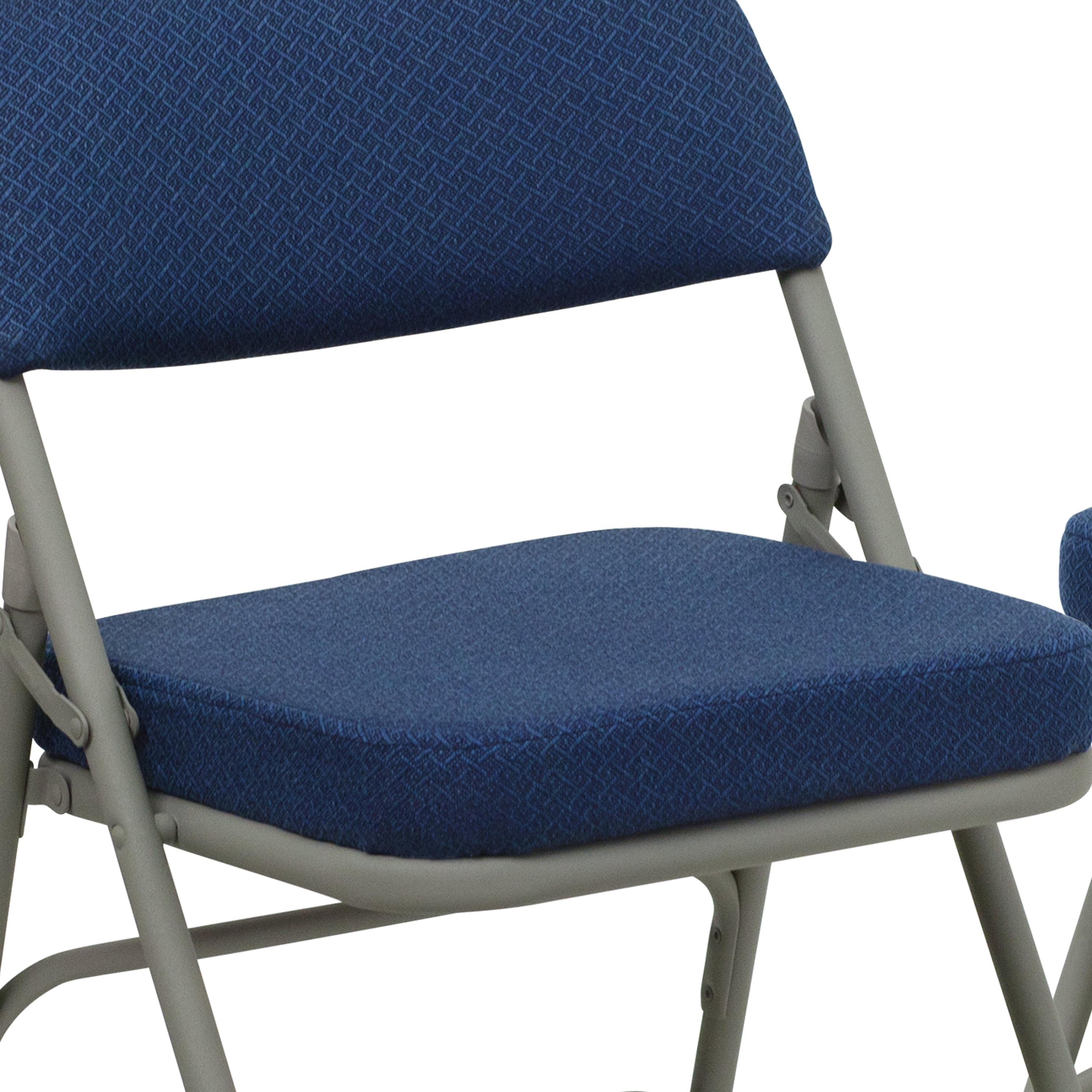 EMMA OLIVER 2 Pack Triple Braced /& Double Hinged Red Metal Folding Chair