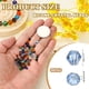 thumbnail image 2 of Cuentas de cristal en forma de bicono Uxcell de 3 mm, 600 piezas de cuentas facetadas de vidrio para hacer joyas, azul claro, 2 of 6