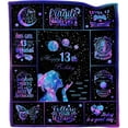 thumbnail image 2 of 13th Birthday Gifts for Girls, Gifts for 13 Year Old Girl, 13 Year Old Girl Birthday Gifts Ideas, Birthday Gifts for 13 Year Old Girl, Best 13 Year Old Girl Gifts Throw Blanket 50"X60", 2 of 6