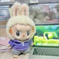 thumbnail image 3 of Solo ropa Colgante de 38 cm Macaron The Monsters Cloth Labubu Time To Chill Accesorios para muñecas rellenas Cos Pure Handma Gifts, 3 of 5