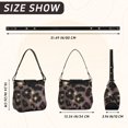 thumbnail image 3 of Pink Leopard Print with Glitter Women's Tote Bag Convertible Handbags Hobo Shoulder Bag with Zipper Magnetic Snap, 3 of 8