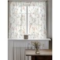 thumbnail image 4 of Farmhouse Daisy Blossoms Tier Curtains 45 Inch Length,Sheer Curtains for Bedroom Living Room Window Vintage Rustic Flowers Rod Pocket Drapes Kitchen Curtains Small Half Window 27.5"x45" 2 Panels, 4 of 7