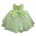 thumbnail image 5 of RMGVDSD Toddler Girl Tutu Dress Girls Dresses Sleeveless Children Wedding Dress Flower Girl Dress Piano Performance Princess Dresses Sundress Cute Winter Clothes 4-5 Years, 5 of 5