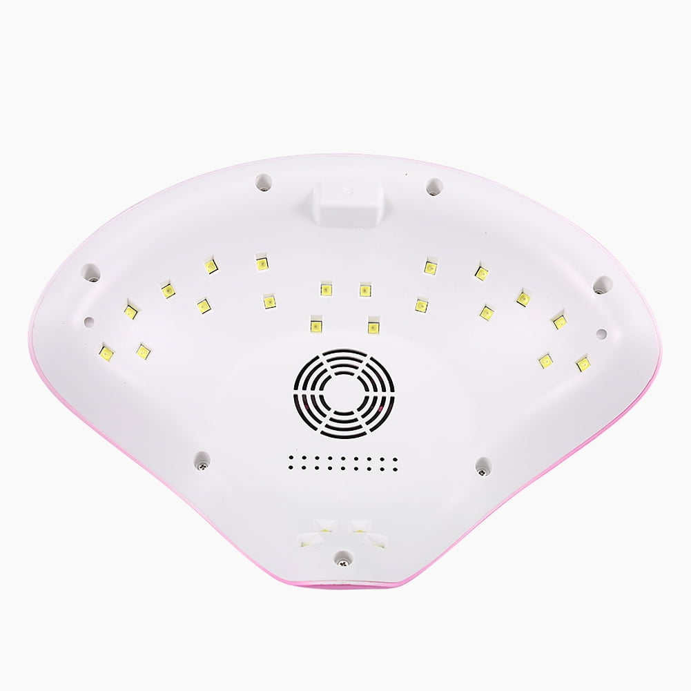 NFTIGB Professional 669 UV LED Nail Lamp Dryer Machine 48W for All Gel Polish Curing with Auto Smart Sensor, Fast Acting Rose Red US Plug (11.8 inches / 30 cm)