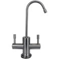 thumbnail image 2 of Westbrass 10" 2-Handle Hot and Cold Water Dispenser Faucet with Instant Heating Tank, Satin Nickel, 2 of 9
