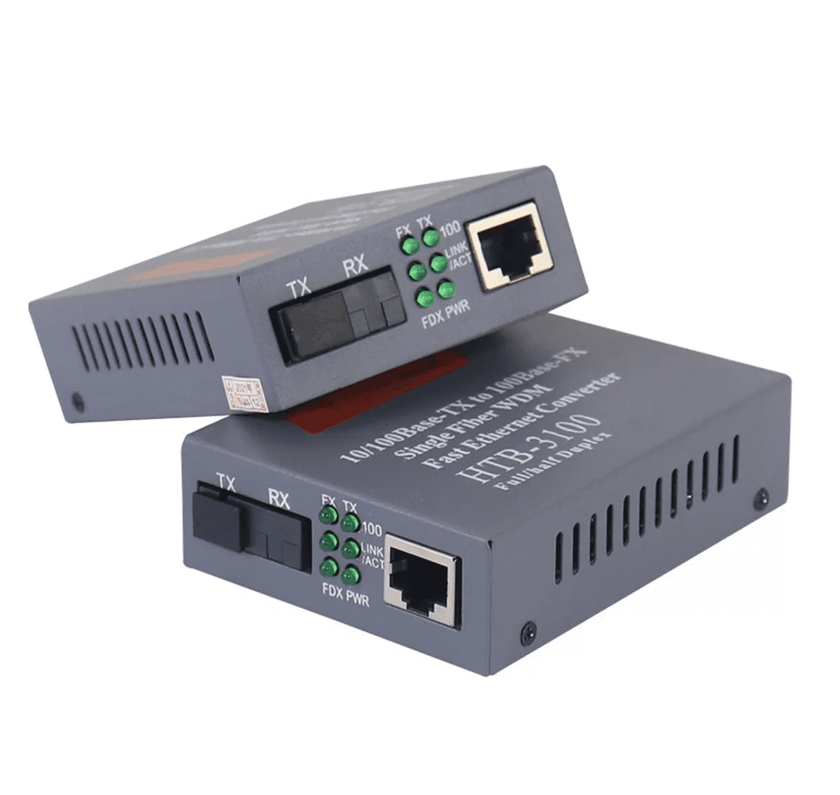 Convertidores Fibra Óptica Medios10/100 Ethernet 25km 2 pzs, gris ...