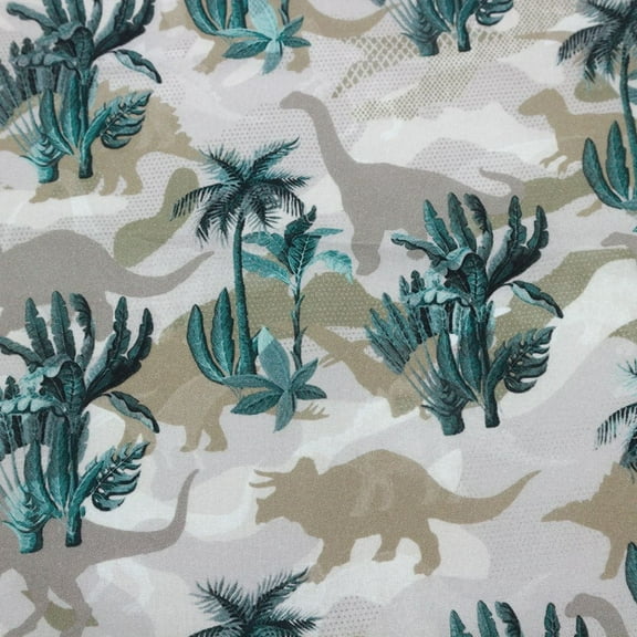 Stylish Fabric Friends Design 100% Cotton Quilting Fabric for DIY Projects by the Yard (Green Grey, Dark Grey, Malt)