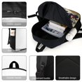 thumbnail image 4 of Gravity Falls Twins Backpack Casual Daypack School Bag Bookbag Satchel Rucksack Shoulder Multipurpose Laptop Backpack, 4 of 5