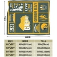 thumbnail image 3 of Throw Green Bay Blanket Flannel Blanket Lightweight Soft Football Blanket Travel Blanket Gift for Men Women 60"x50", 3 of 6