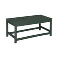 thumbnail image 6 of WestinTrends Malibu 7-Pieces Outdoor Patio Furniture Set, All Weather Outdoor Seating Plastic Adirondack Chair Set of 4, Coffee Table and 2 Side Table, Dark Green, 6 of 13