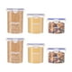 thumbnail image 1 of Sealed Jar Set, Grain Storage Jar, Snack Nut Storage Jar, Household Storage Box, 6-piece Set, 9-piece Set, 1 of 1