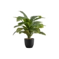thumbnail image 2 of Indoor Plants Artificial Plant, 17" Tall, Dracaena, Indoor, Faux, Fake, Table, Greenery, Potted, Real Touch, Decorative, Green Leaves, Black Pot,Artificial Flowers, 2 of 4