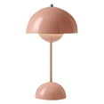 thumbnail image 2 of Desk Lamp Pink, Touch Dimmable 2400mAh Rechargeable, Minimalist Mushroom Retro Design, Bedside Nightstand Lighting, 2 of 4