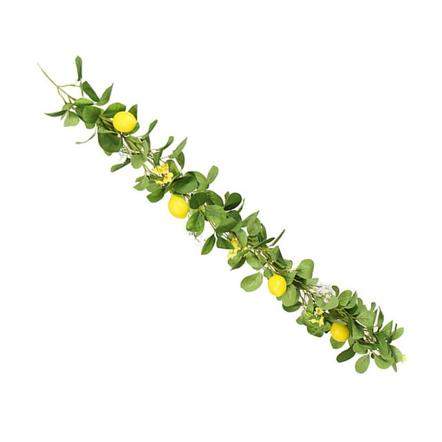 QUMIIRITY Guirnalda Artificial De Rattan Para De Puerta Y Ambiente Con Flores Y Hojas Naturales