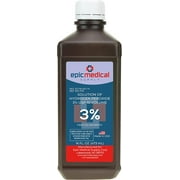 Epic Medical Supply Hydrogen Peroxide First Aid Antiseptic , 3% USP, 16 oz.