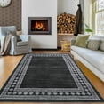 thumbnail image 4 of Kselythan Area Rug Solid Rug Geometric Rug Washable Rugs Soft Rug Modern Neutral Stain Resistant Indoor Floor Carpet Foldable Thin Rug Non Slip Carpet for Living Room Bedroom Dining Room, 4 of 9