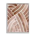 thumbnail image 4 of Stupell Industries Modern Brown Intertwining Lines Stripes Watercolor Detail Painting Gray Framed Art Print Wall Art, Design by Grace Popp, 4 of 5