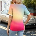 thumbnail image 6 of DDAPJ pyju Oversized T Shirts for Women Plus Size Graphic Tees 2025 Summer Casual Half Sleeve V Neck Tee Shirt Loose Comfy Blouse Tops Limited Time Sales of Today Multicolor L, 6 of 8