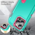 thumbnail image 2 of Tasnim Étui Rigide avec Support pour iPhone 15 Plus Defender, Triple 3 Couches Antichoc Robuste Defender Étui Rigide pour iPhone 15 Plus - Vert, 2 of 5
