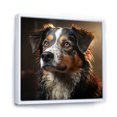 thumbnail image 2 of Designart "Serene Saint Bernard" Animals Dog Floater Framed Canvas Art Print, 2 of 5